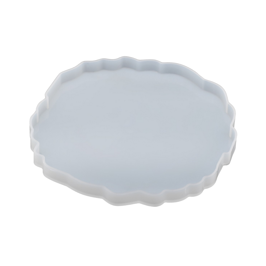 10 Inch Silicone Agate Round Coaster Mould