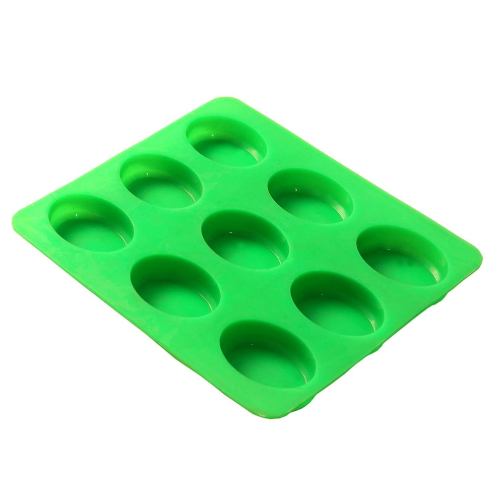 Silicone Handmade Oval Shape Soap Making Moulds-125 GM