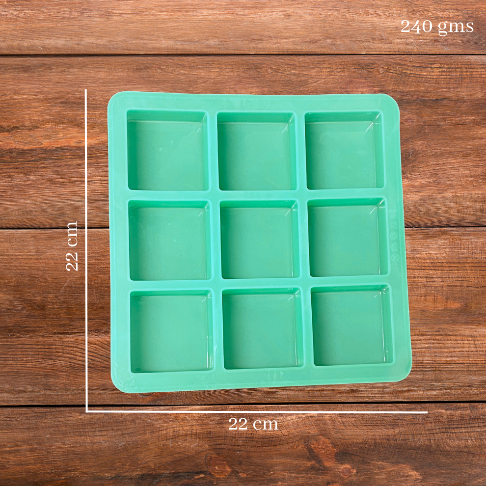 Handmade Square Soap Making Moulds- 75GM