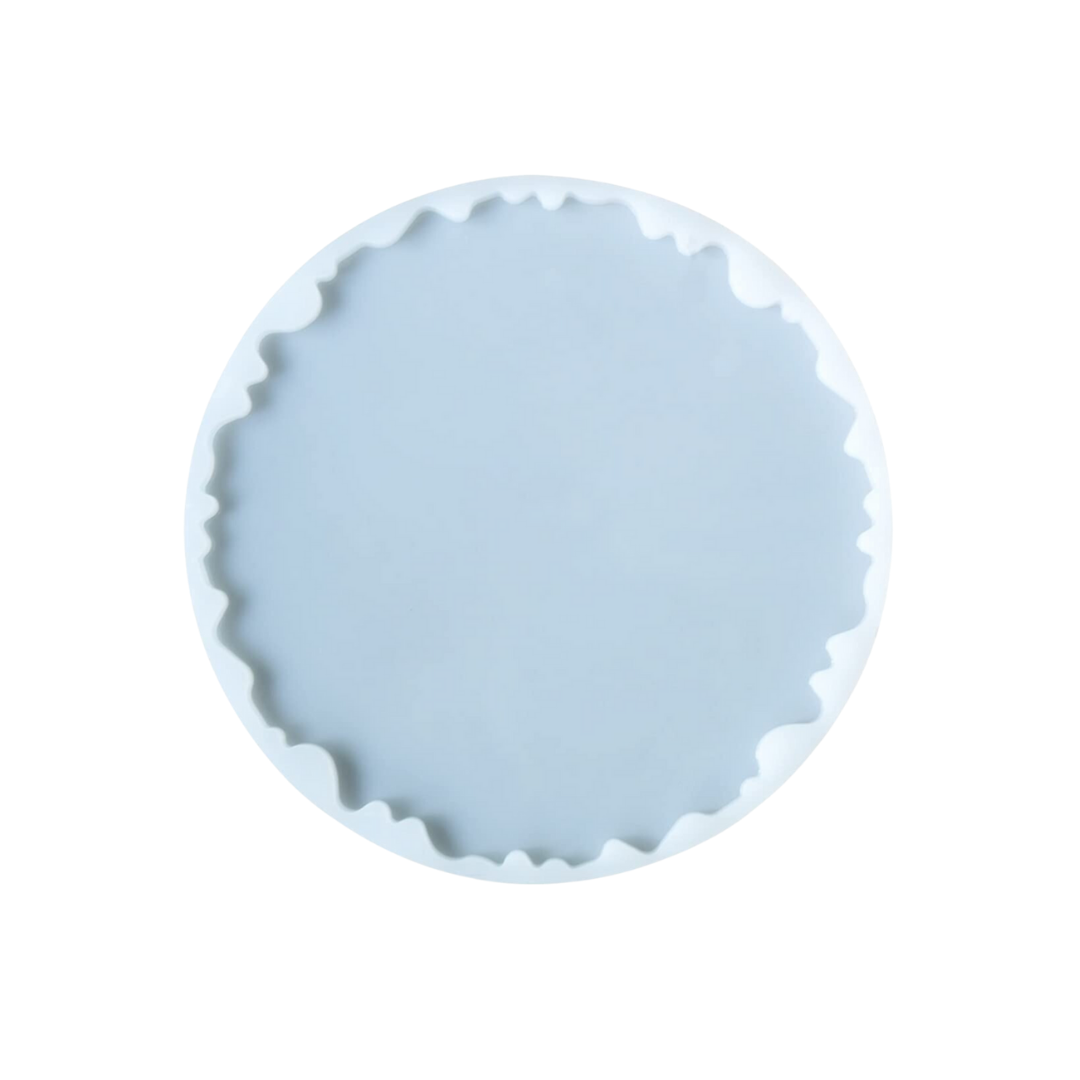 12 Inch Silicone Agate Round Coaster Mould
