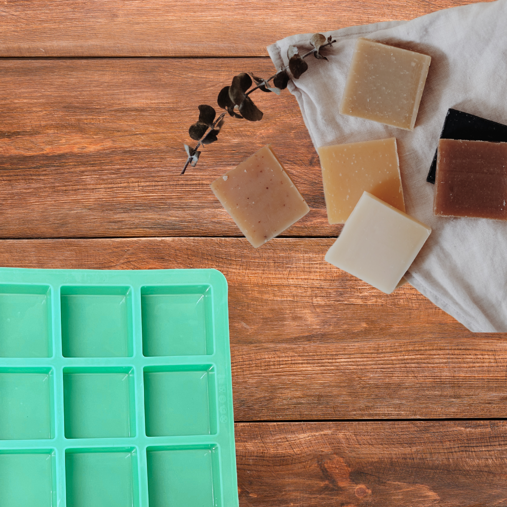 Handmade Square Soap Making Moulds- 75GM