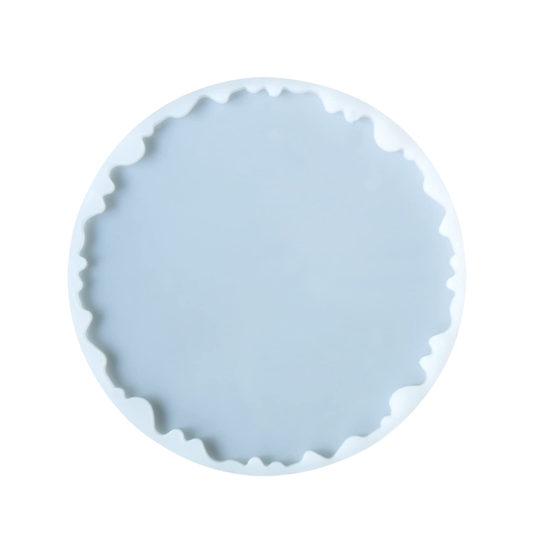 14 Inch Silicone Agate Round Coaster Mould