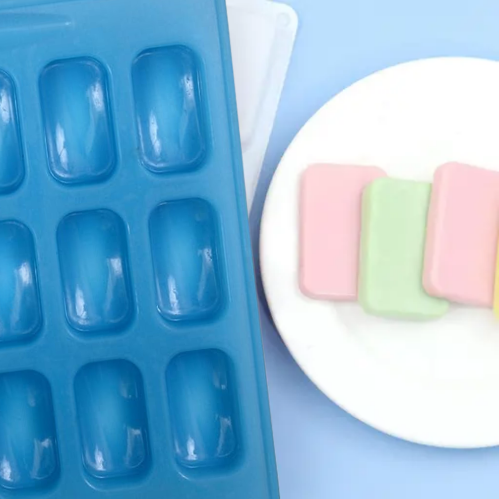 Handmade Rectangle Shape Soap Making Mould - 30 Gm (15 Cvt)