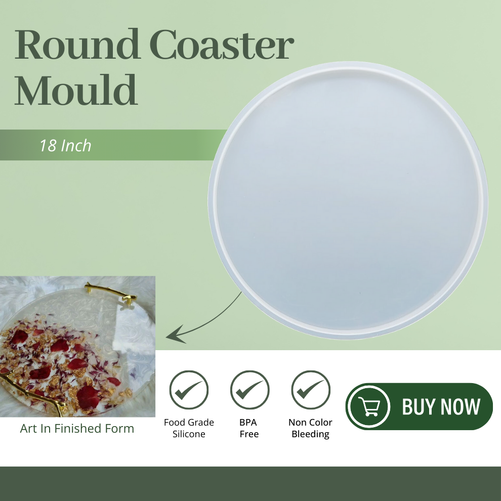 18 Inch Silicone Round Coaster Mould