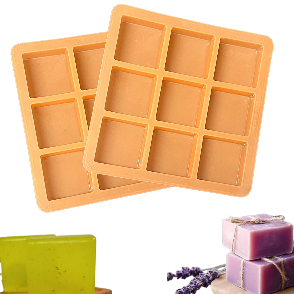 Handmade Square Shape Soap Making Moulds- 125GM