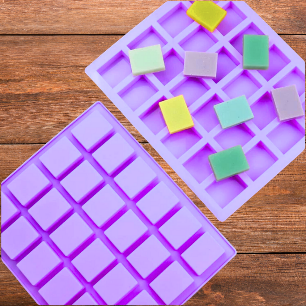 Handmade Rectangle Shape Soap Making Moulds- 35 GM