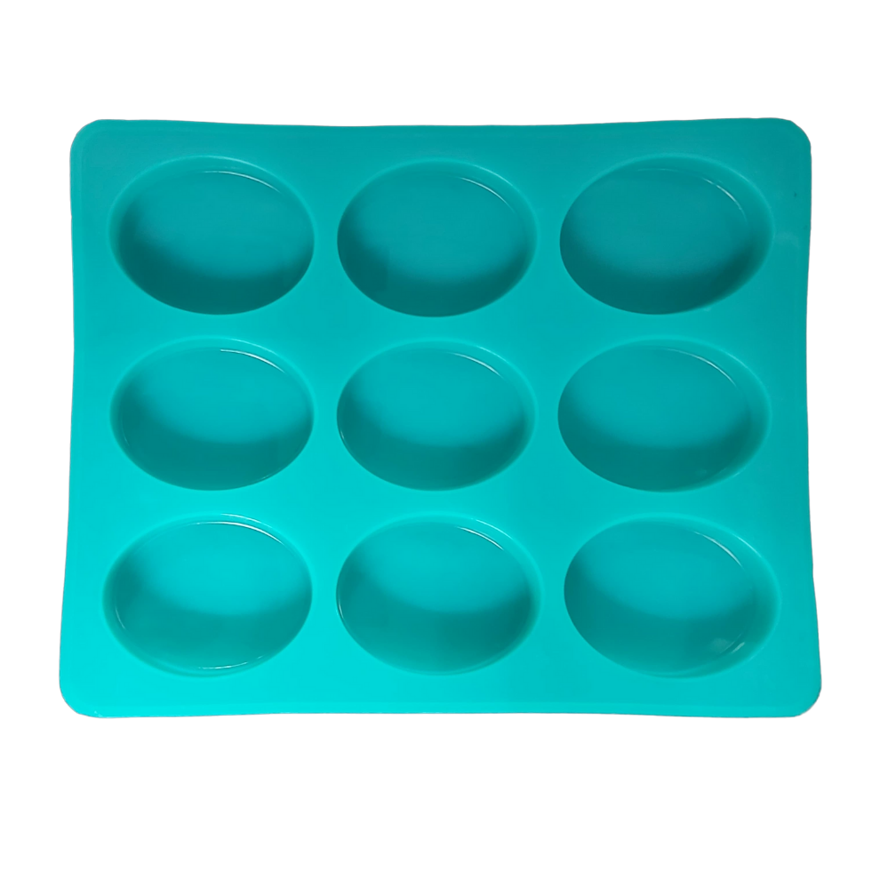 Oval Shape Silicone Handmade Soap Making Moulds with 12 Cavities -20 GM