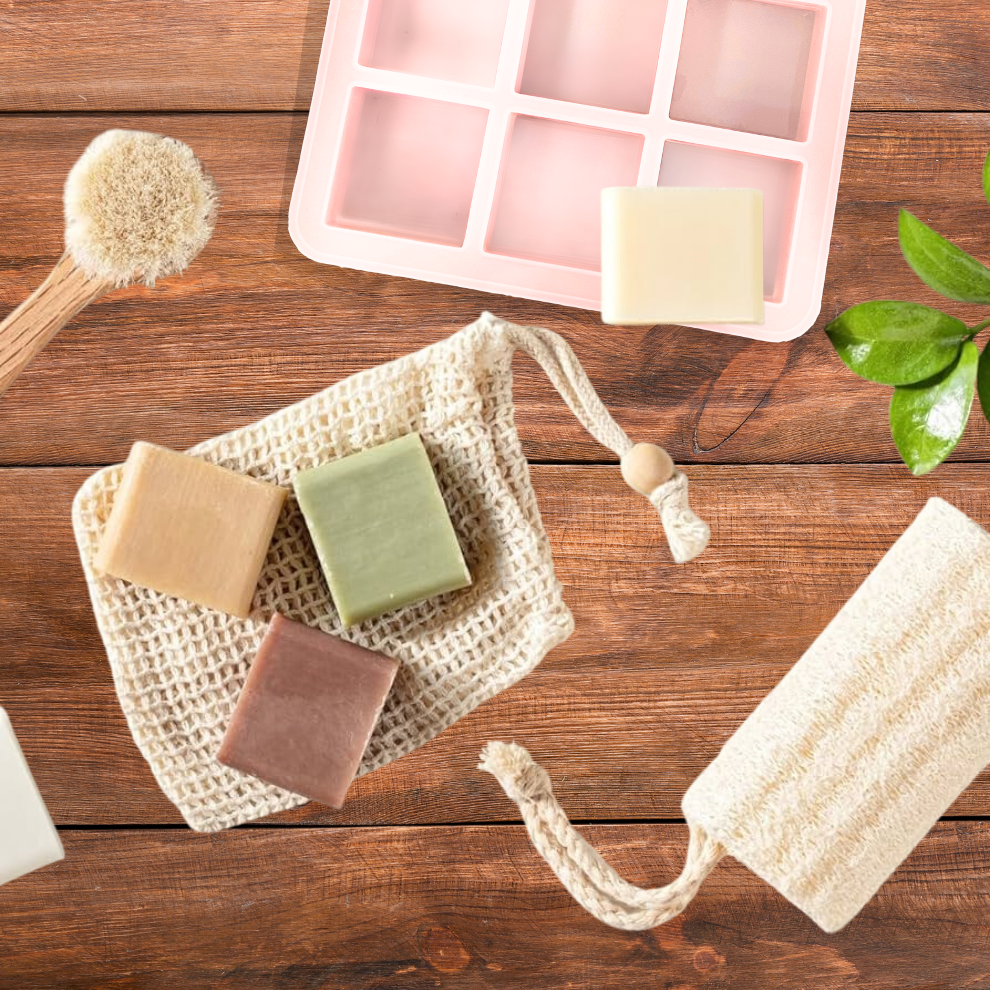 Square Shape Silicone Handmade Soap Making Moulds -100 GM