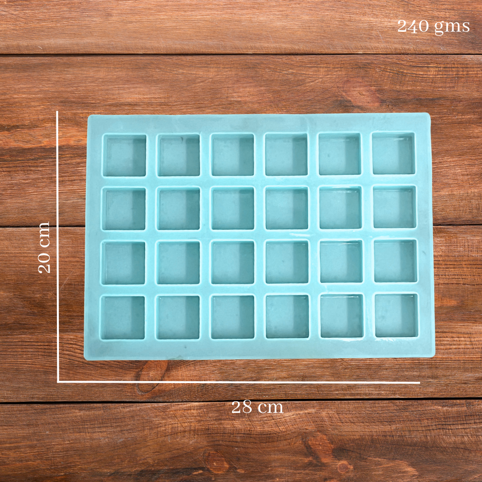 Handmade Square Shape Soap Making Moulds- 25 GM