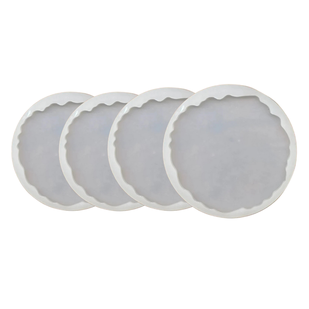 2 Inch Silicone Agate Round Coaster Mould