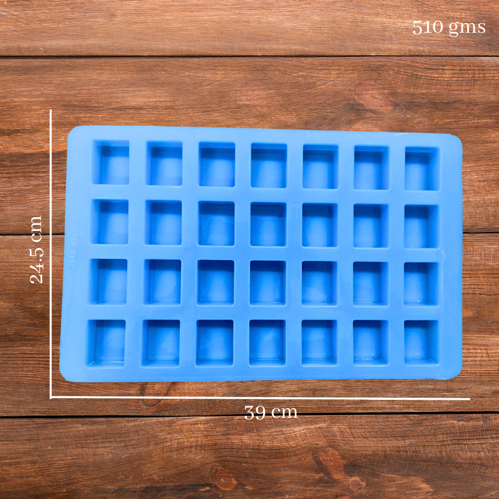 Handmade Rectangle Shape Soap Making Moulds- 30 GM