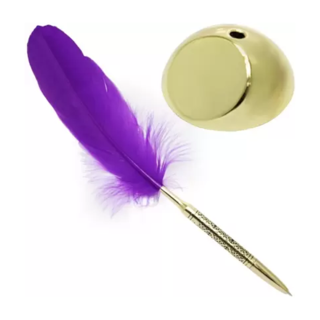 Feather Ball Pen with Stand