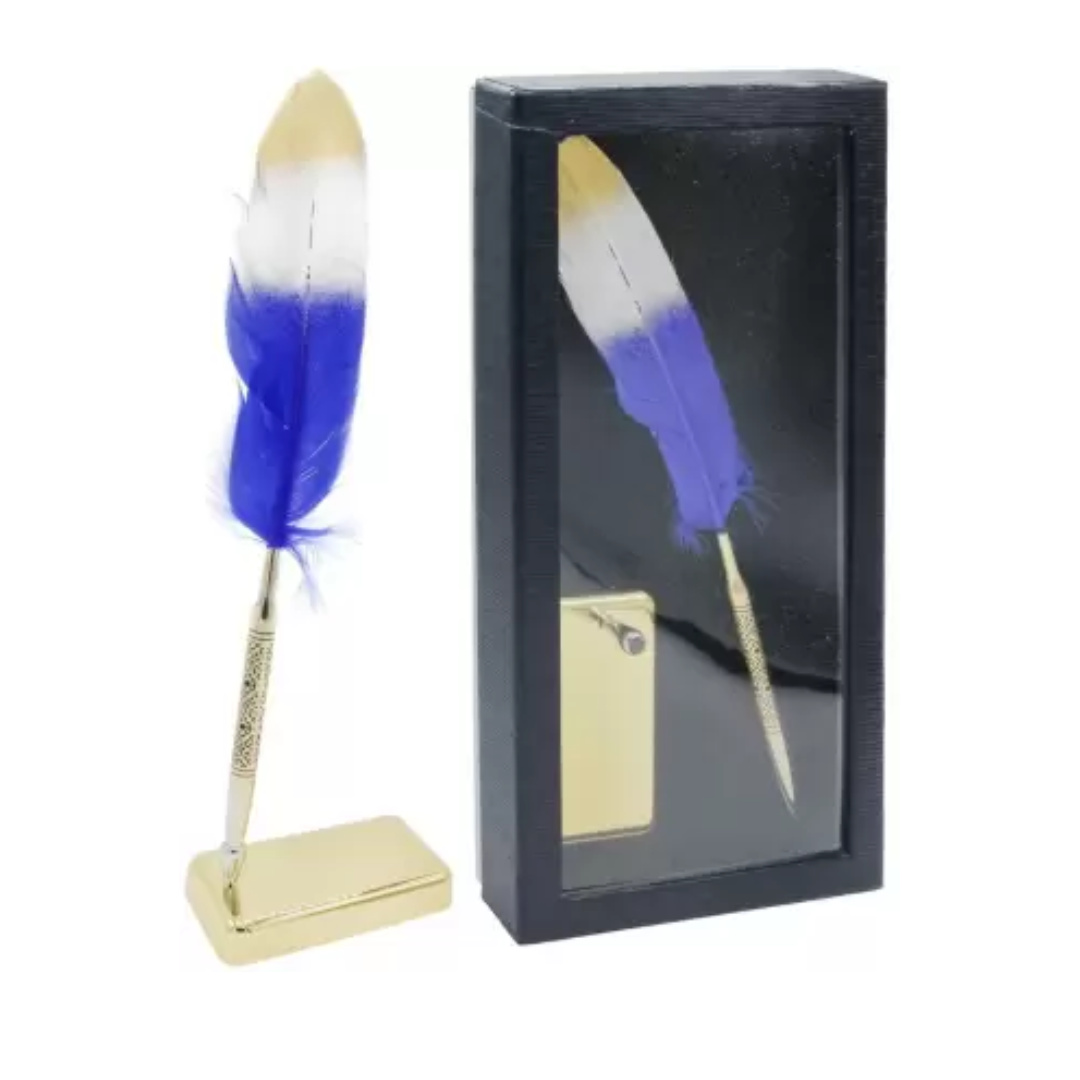 Feather Ball Pen with Stand
