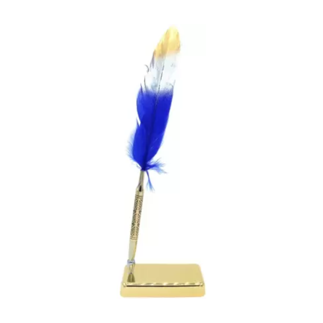 Feather Ball Pen with Stand
