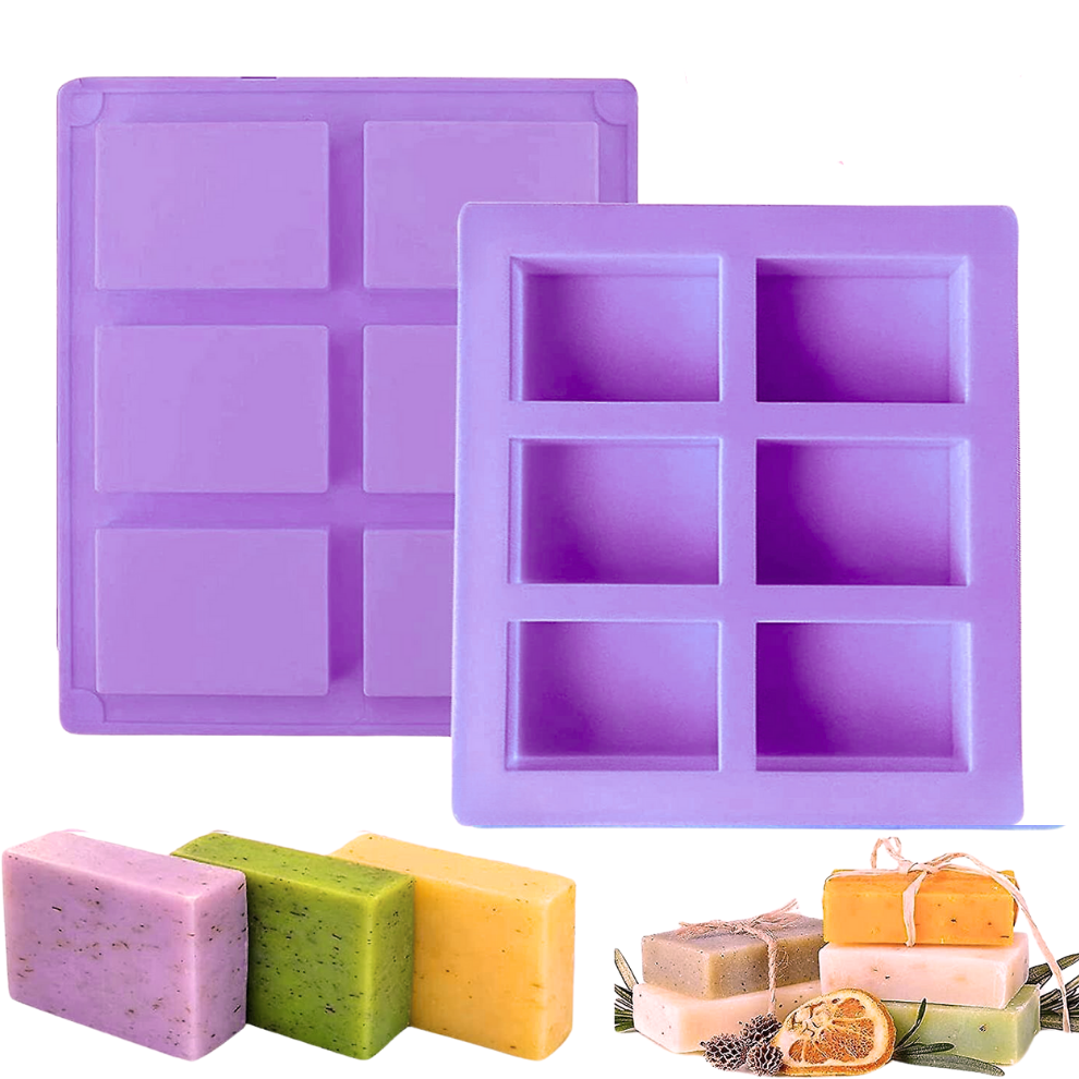 Handmade Rectangle Shape Soap Making Moulds 150GM