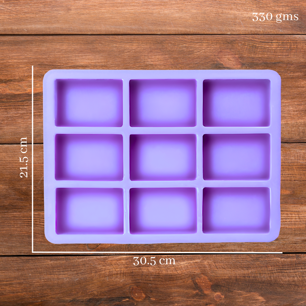Handmade Rectangle Shape Soap Making Moulds- 125 GM