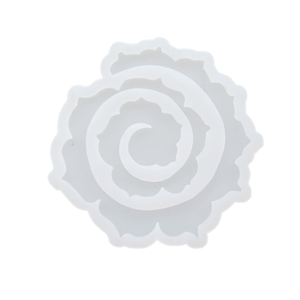 Fancy 3D Flower Coaster Mould