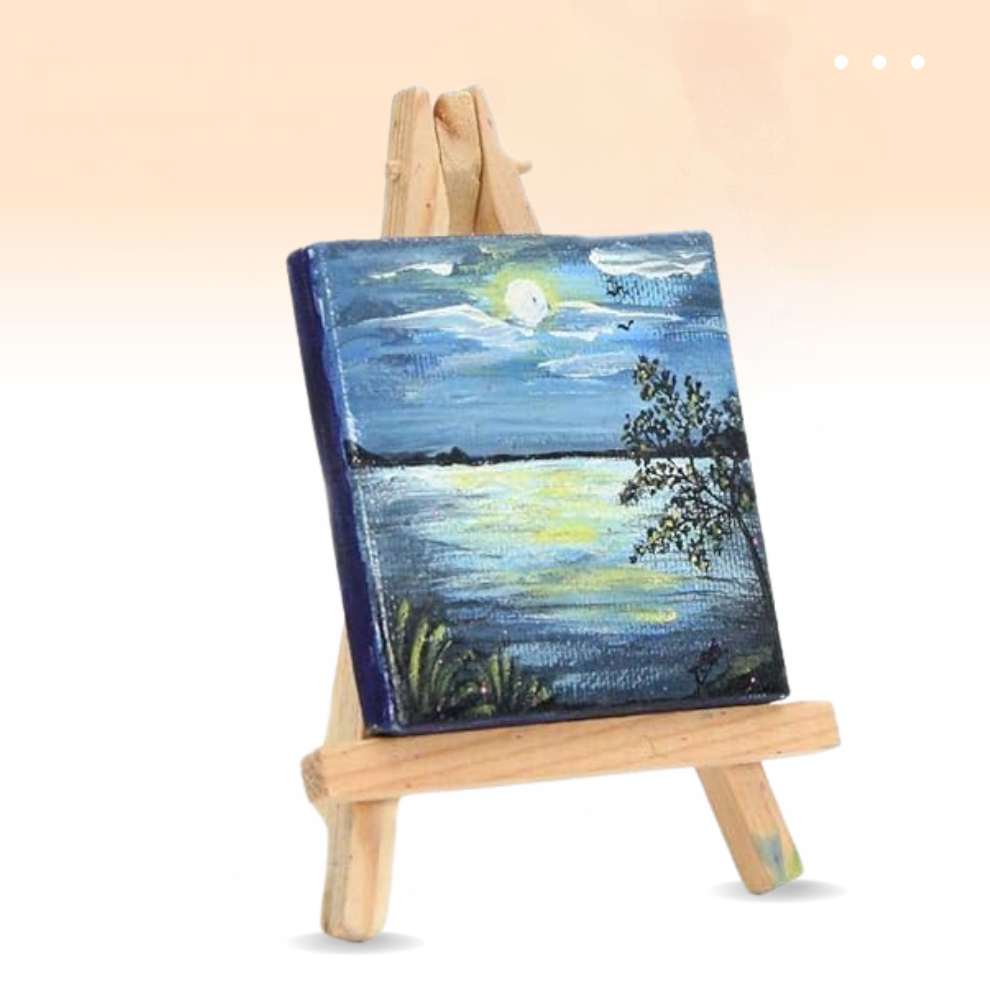4 Inch Mini Premium Wooden Easel Stand without Screw