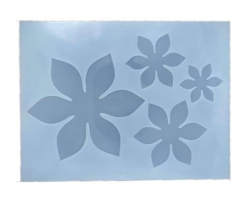 Silicon 3D Flower Leaf Resin Molds 4 CVT