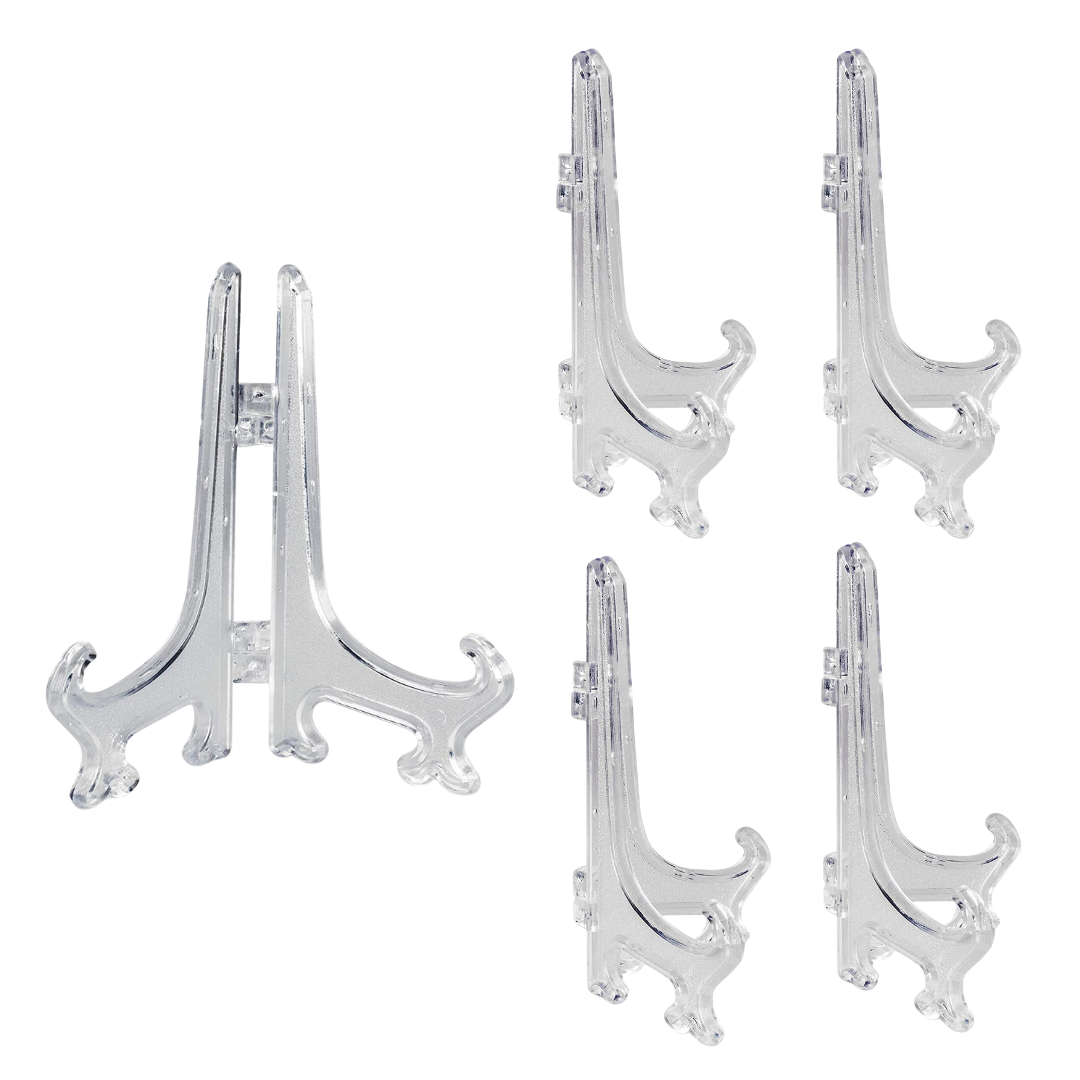 Clear Acrylic Easel Pack of 5