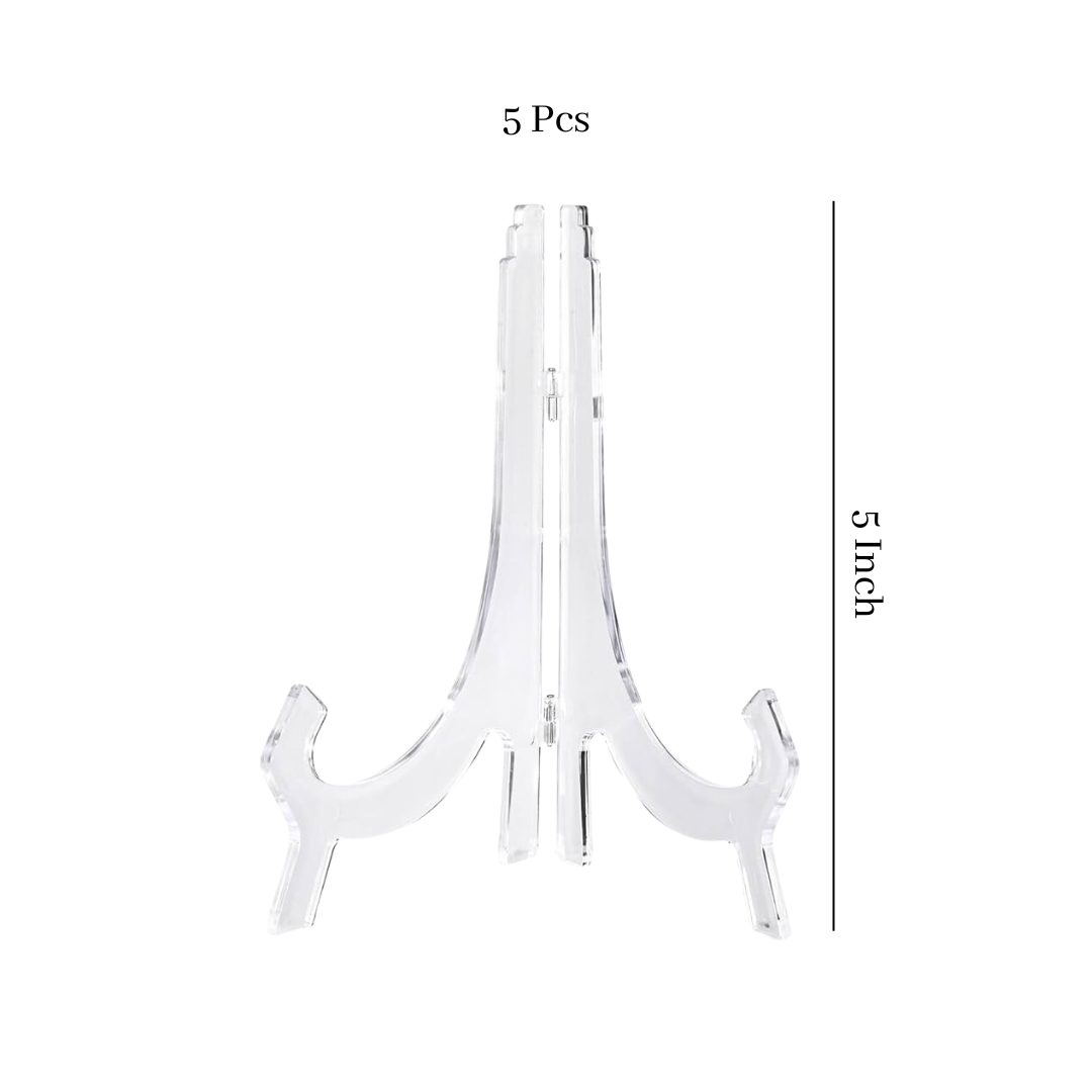 Clear Acrylic Easel Pack of 5