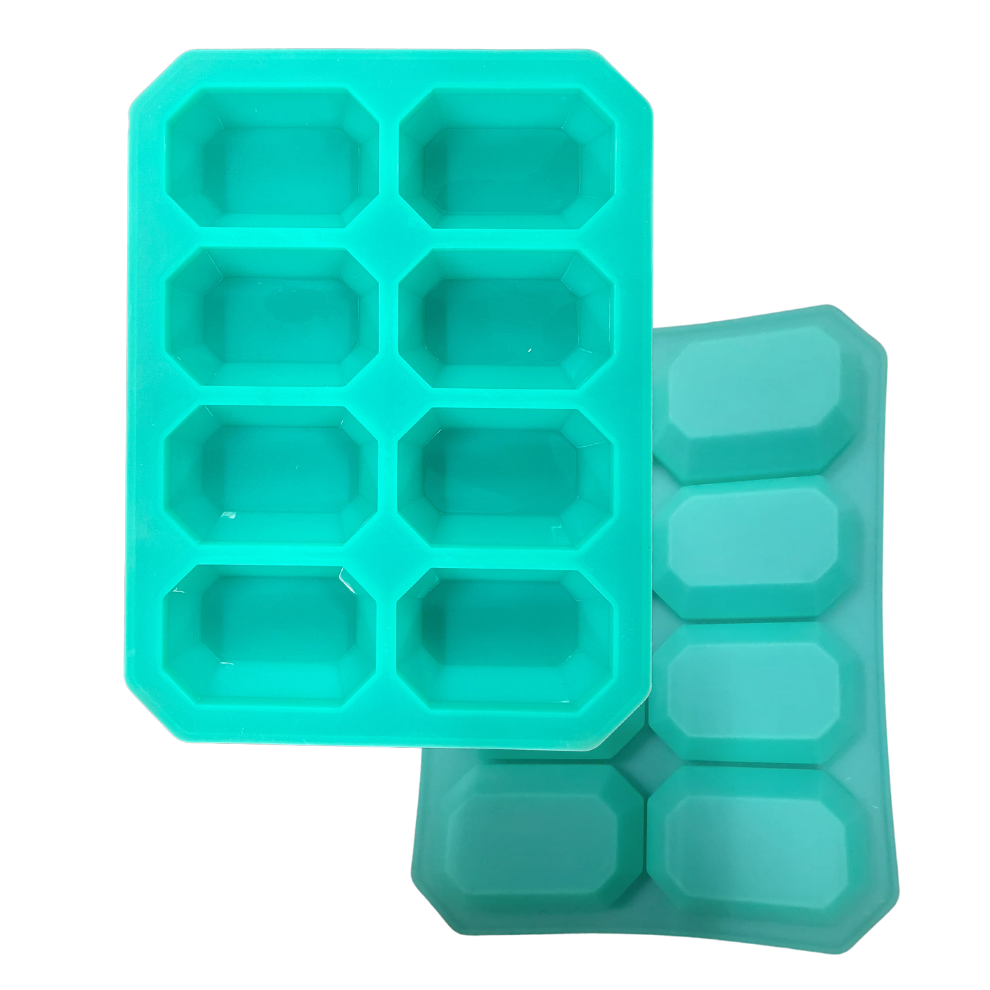 Octagonal Shape 8 CVT Silicone Soap Mould- 100 GMS