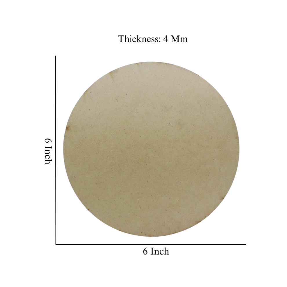 Round Mdf Board (Pack of 5)