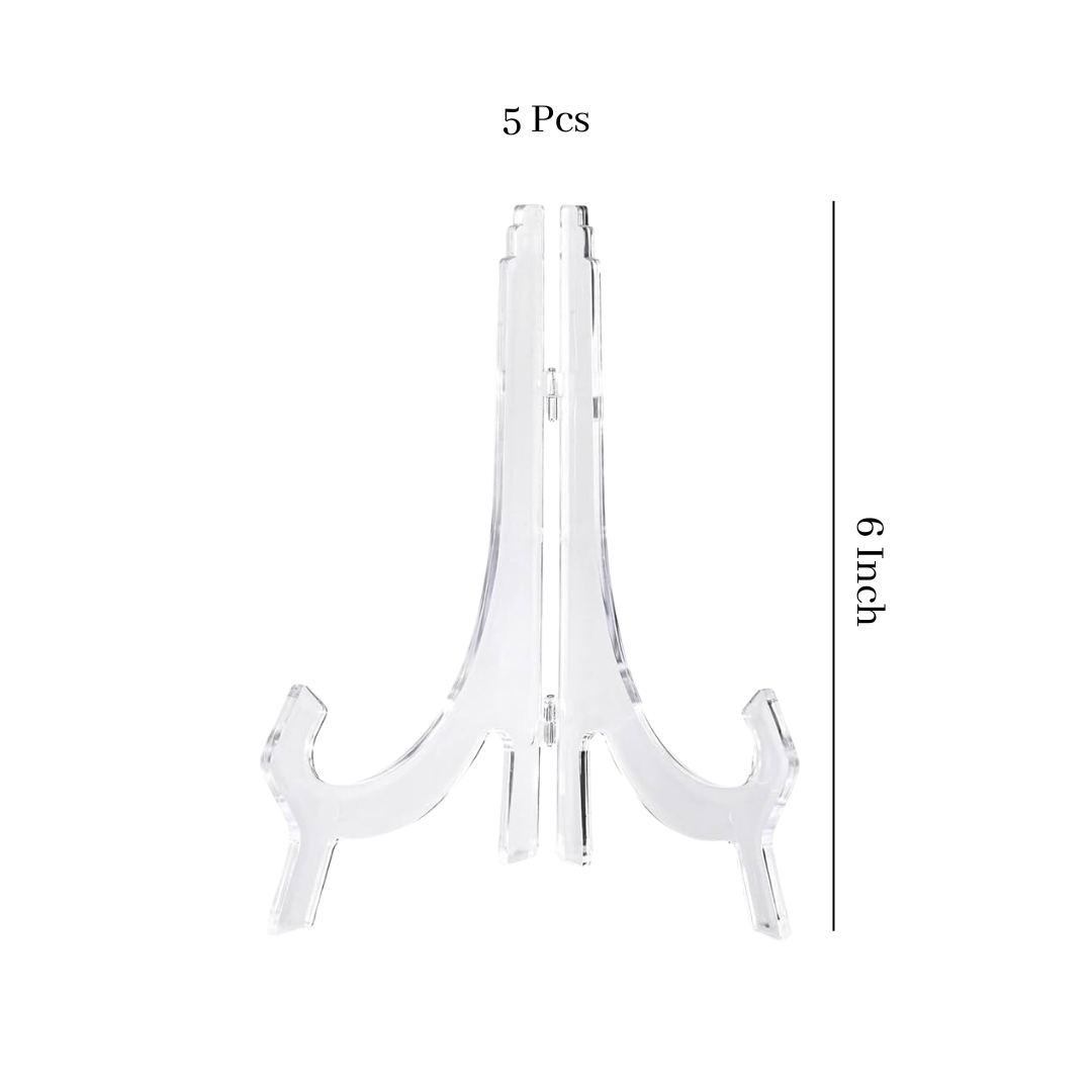 Clear Acrylic Easel Pack of 5