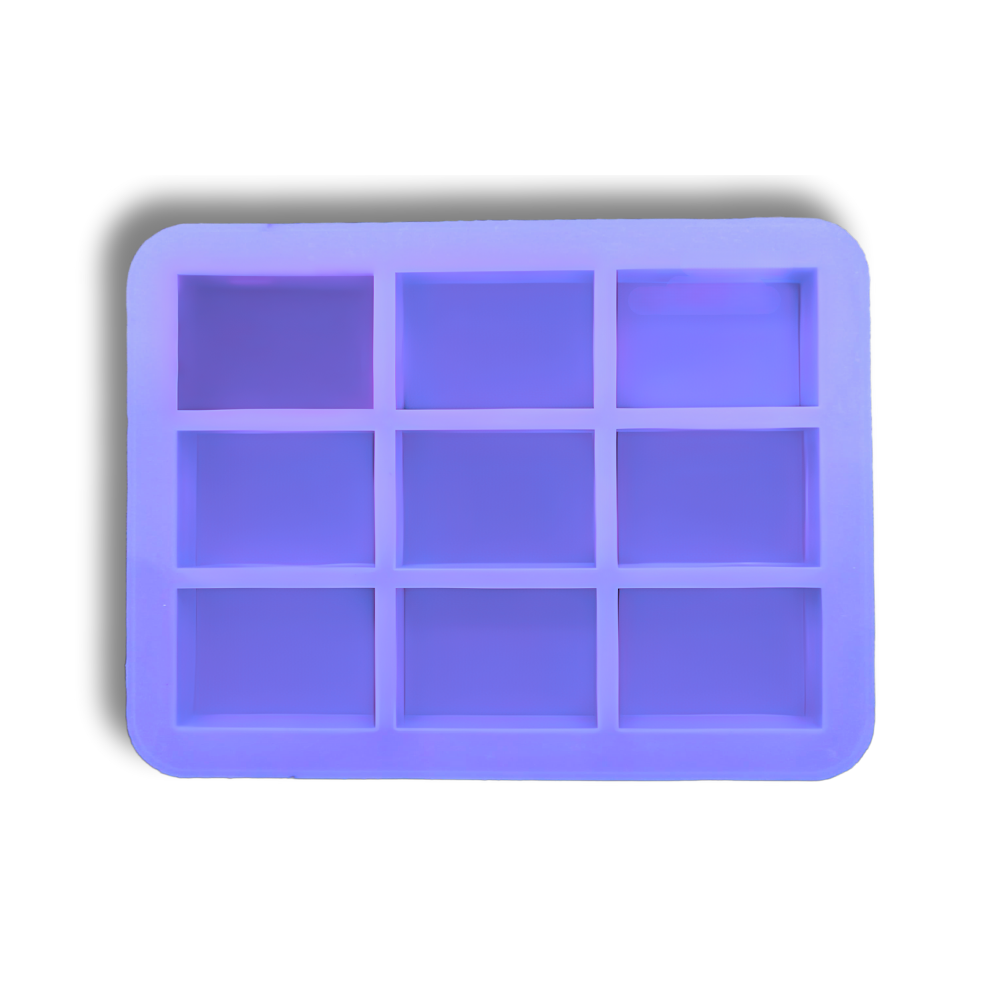 Silicone Rectangle Shape Soap Mould - 100 GM