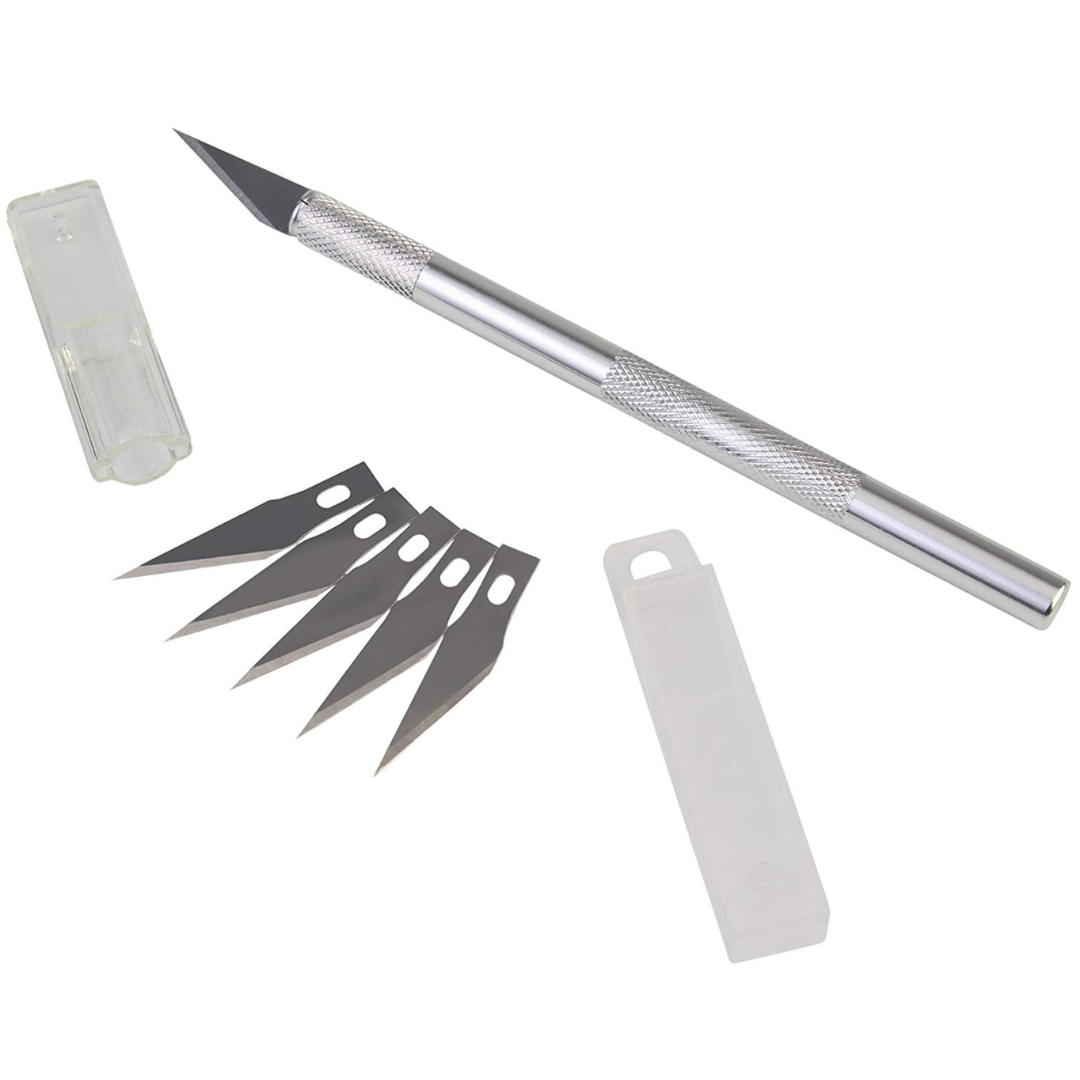 Metal Pen Knife with 5 Blade