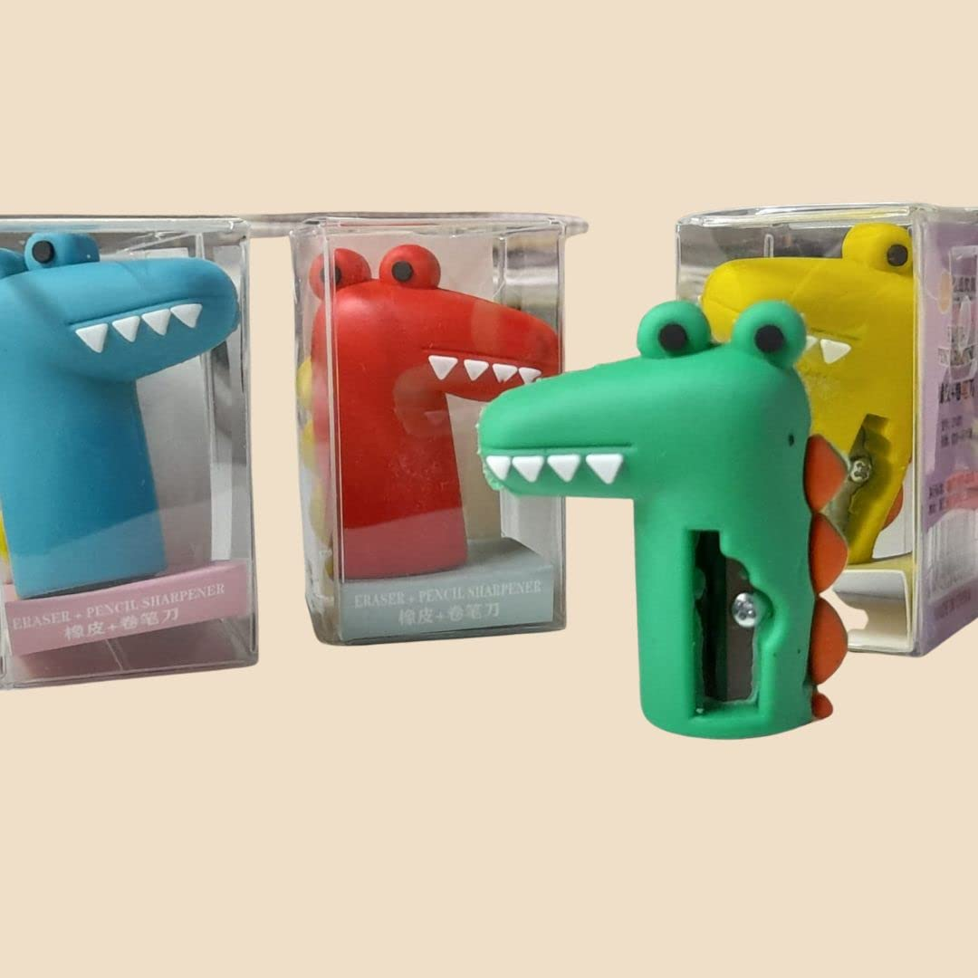 Crocodile Eraser with Sharpener