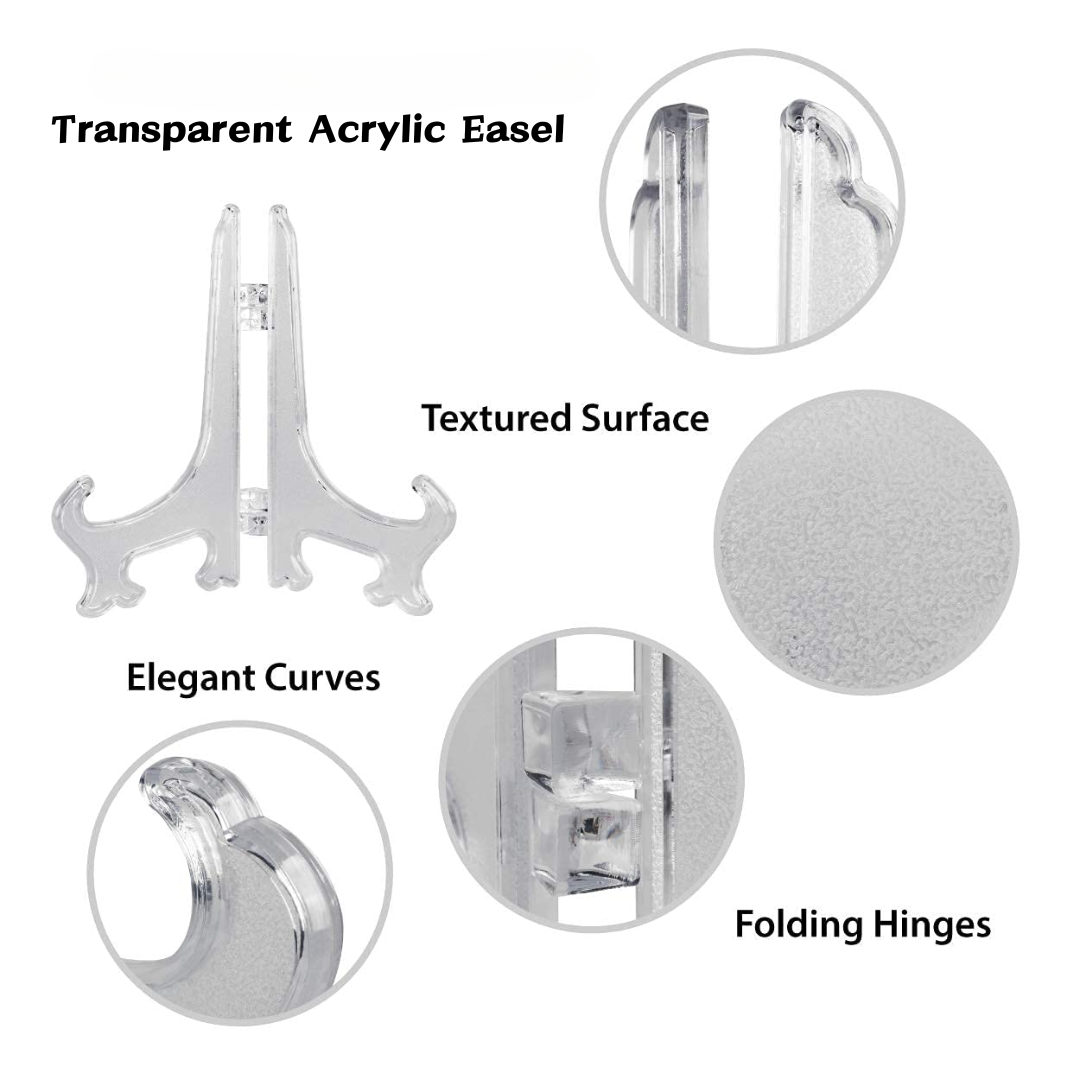 Clear Acrylic Easel Pack of 5