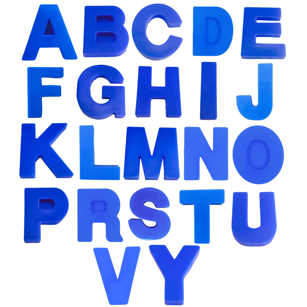 Silicone Alphabet Mould 6.2 Inch