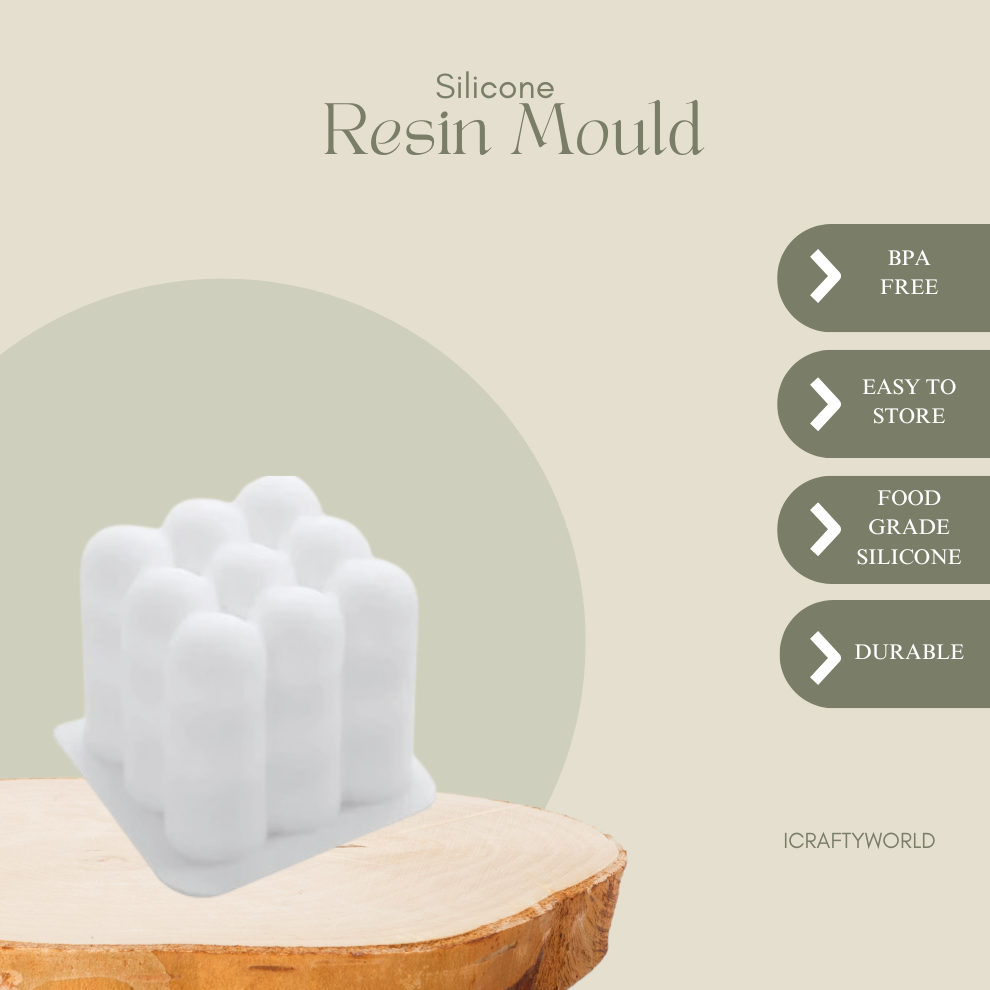 Silicone Candle Mould - Single Bubble