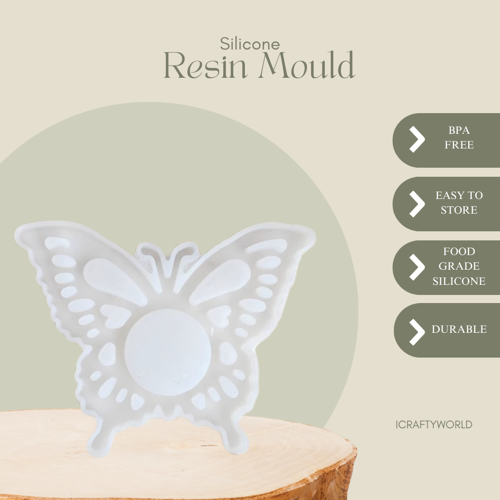 Silicone Butterfly Tealight Holder Mould