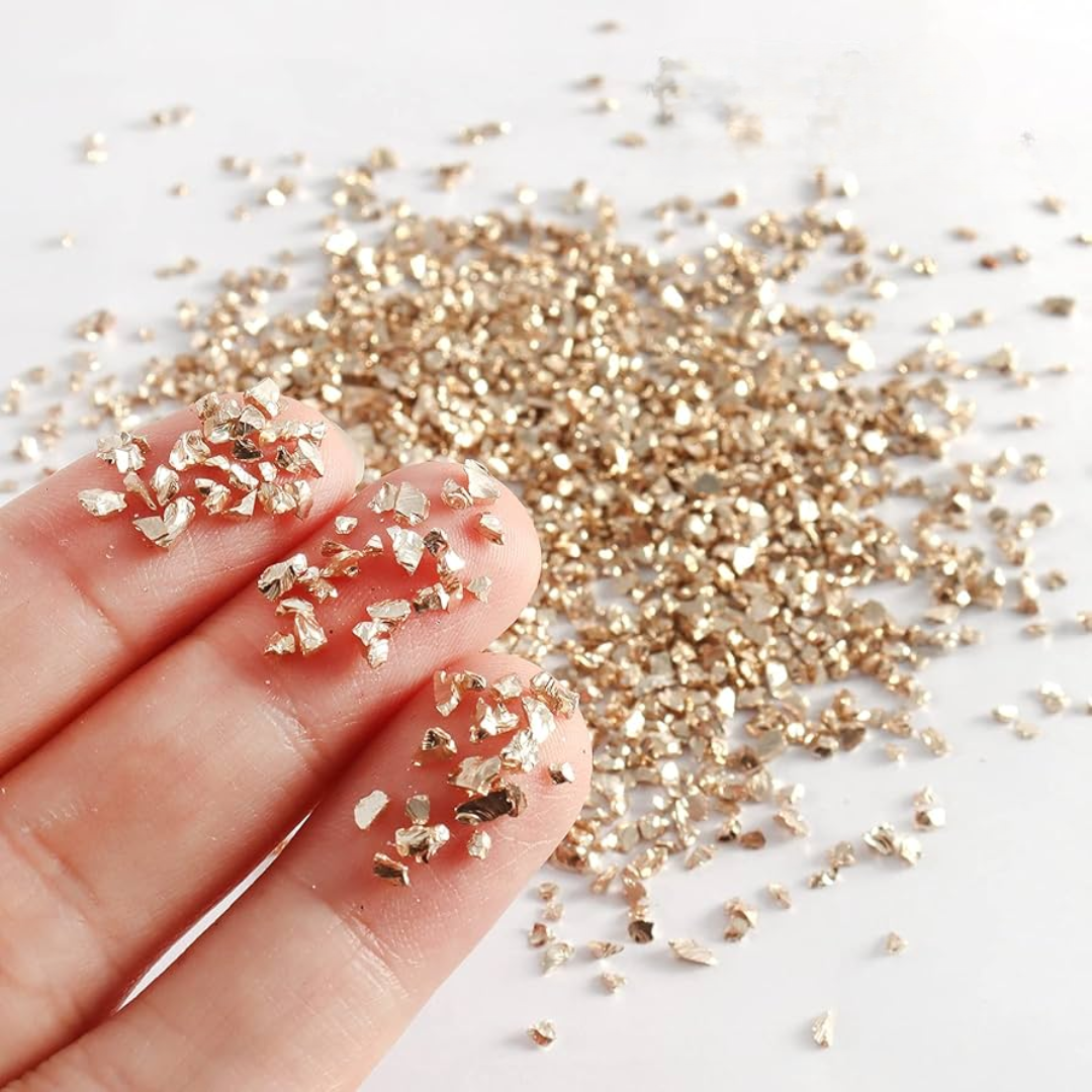 Crushed Glass Granules - Copper