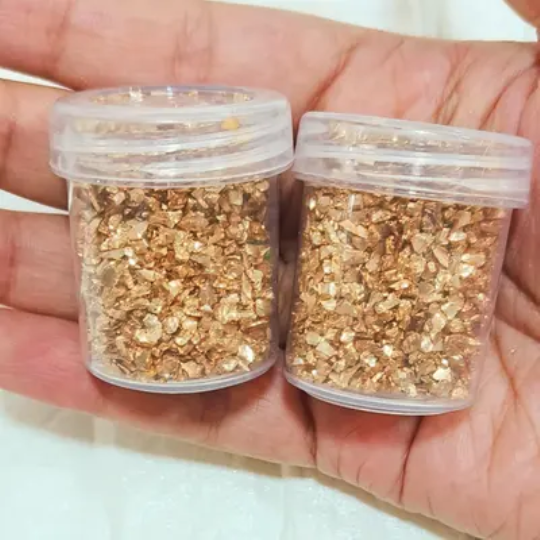 Crushed Glass Granules - Copper