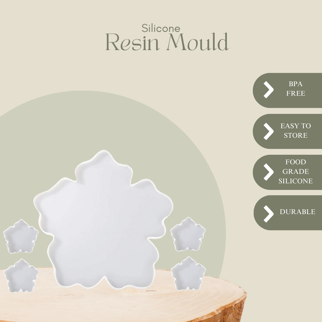 Flower Tray & Coaster Mould, Pack of 5