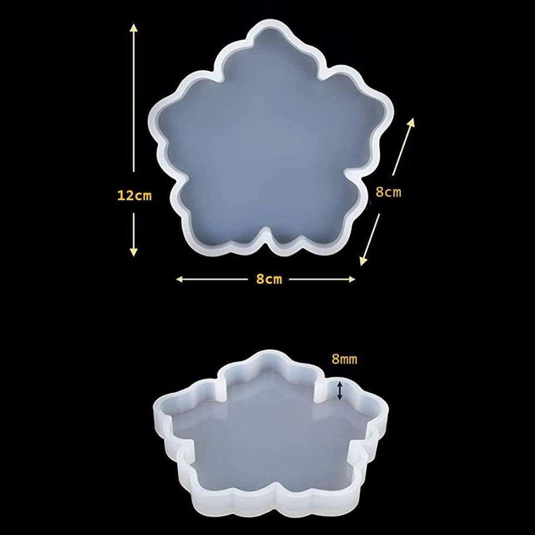 Flower Coaster Mould Pack of 4