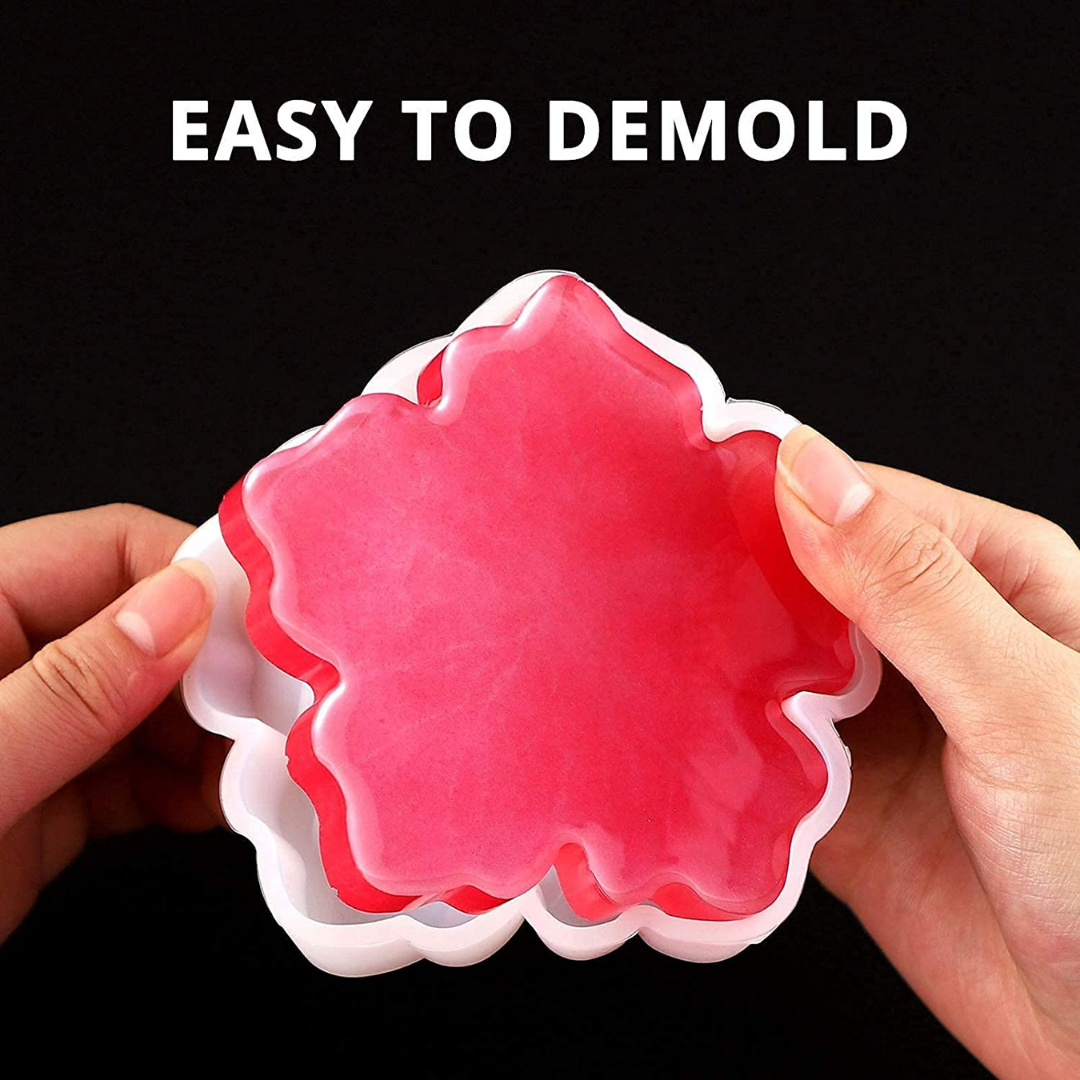 Flower Coaster Mould Pack of 4