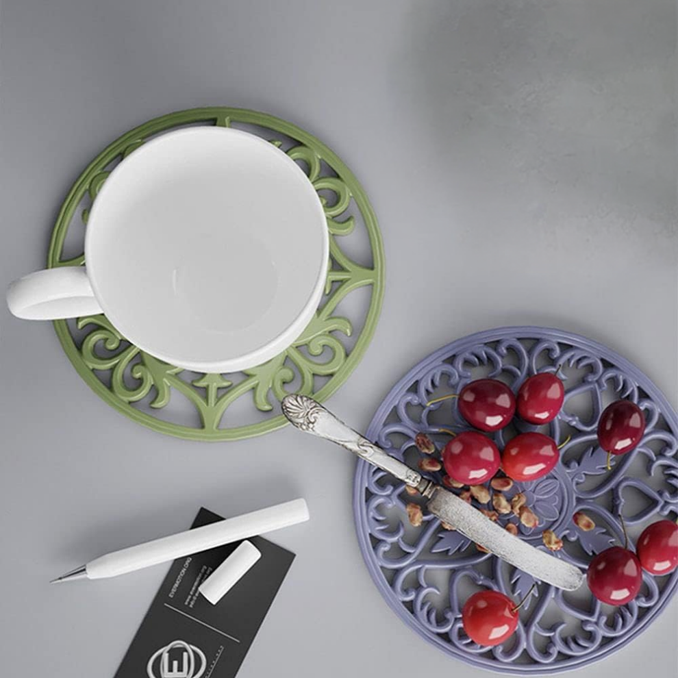 Silicone Flower Round Tray Mould