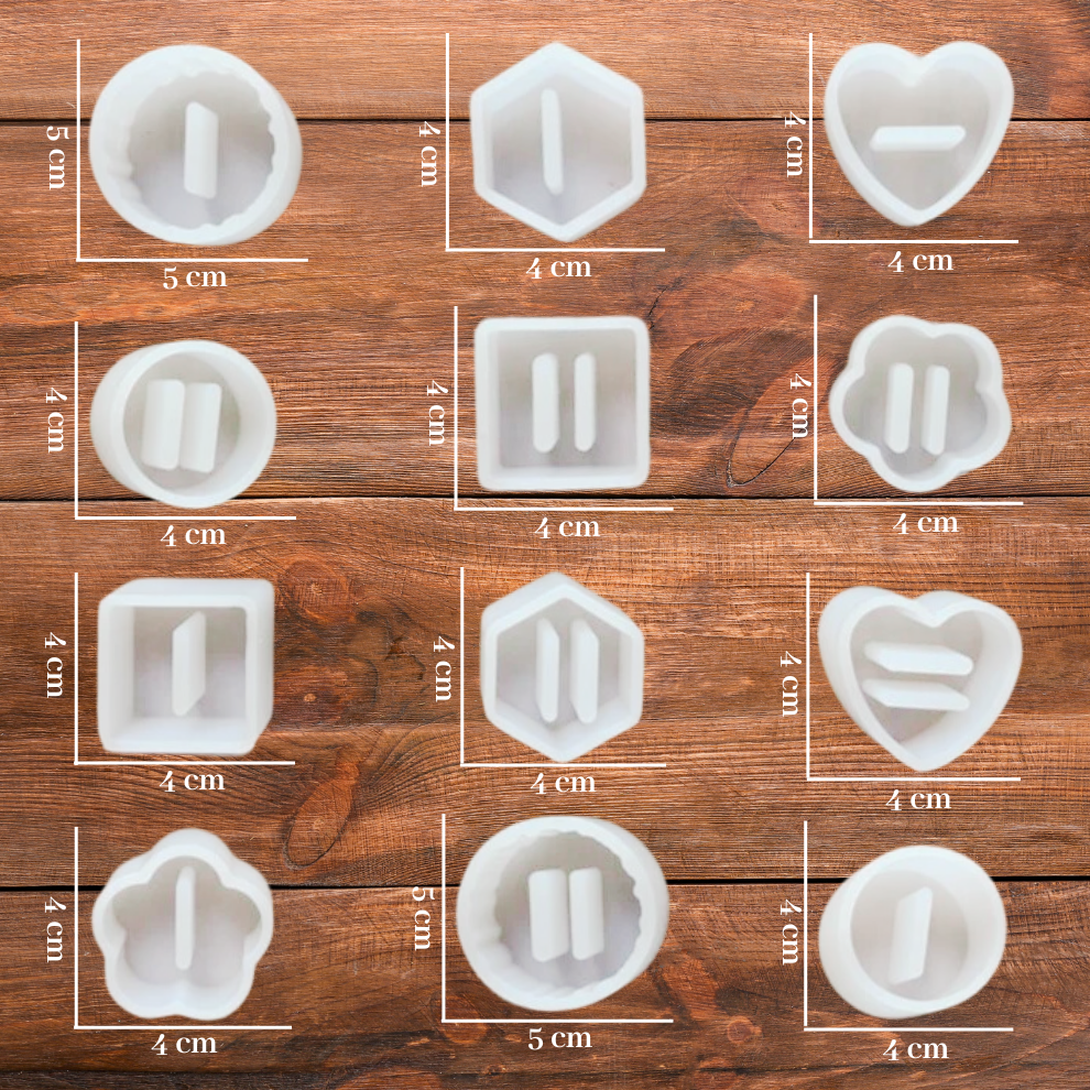 Silicone Epoxy Resin Casting 12 Cvt Ring Holder Set