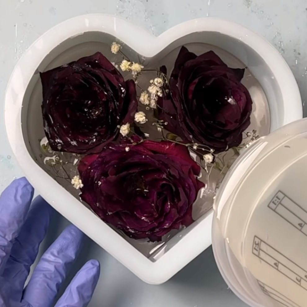 Silicone Deep Casting Resin Mould Heart Shape 6 inch