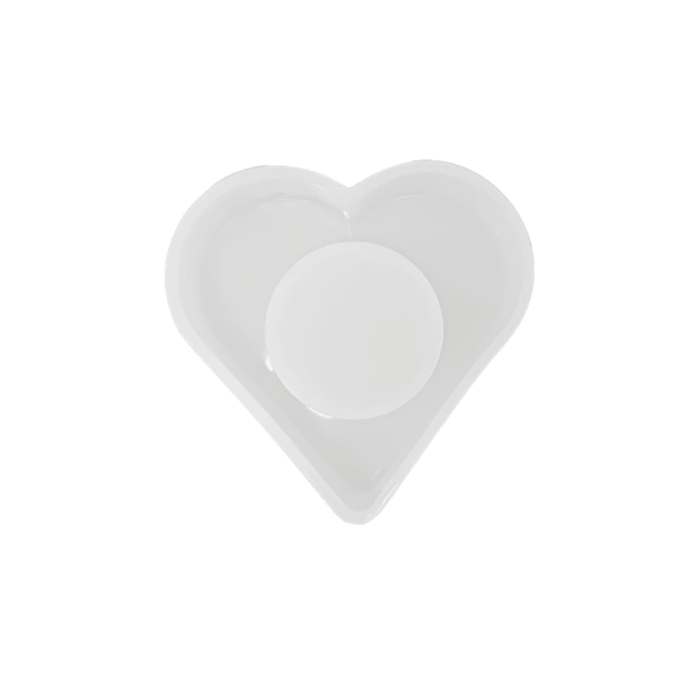 Silicone Resin Tealight Heart Shape Holder Mould