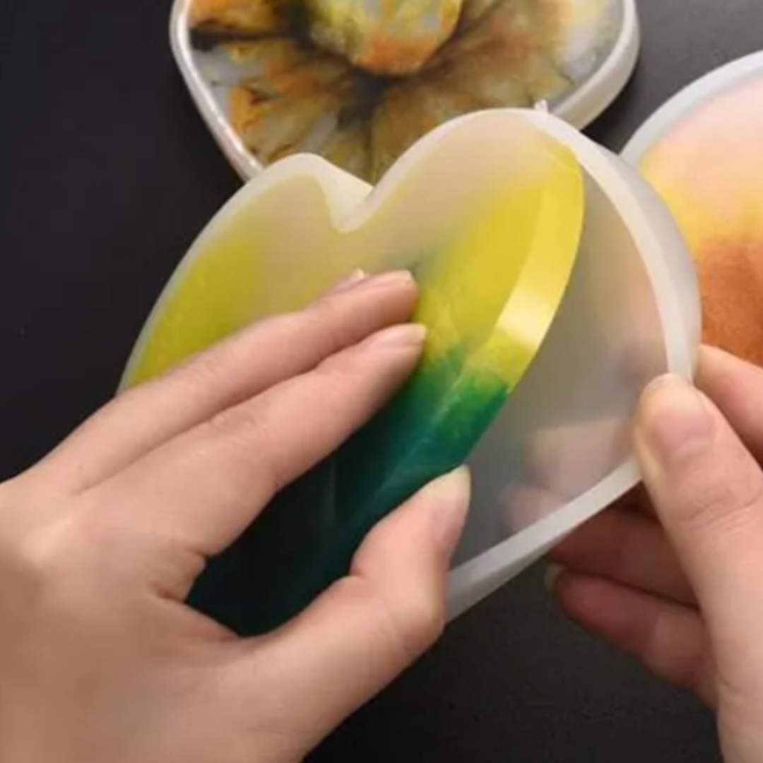 Heart Shape Coaster Mould