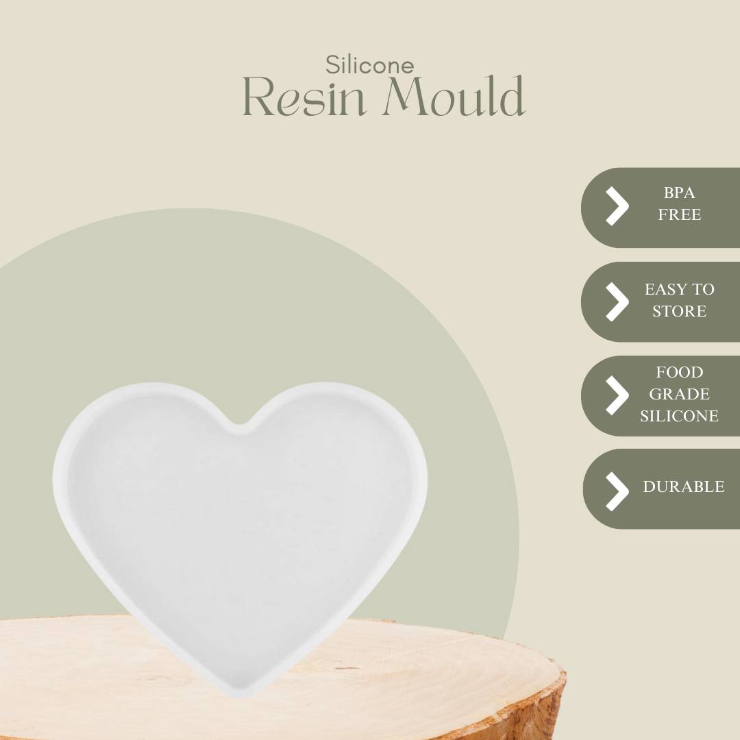 Heart Shape Coaster Mould