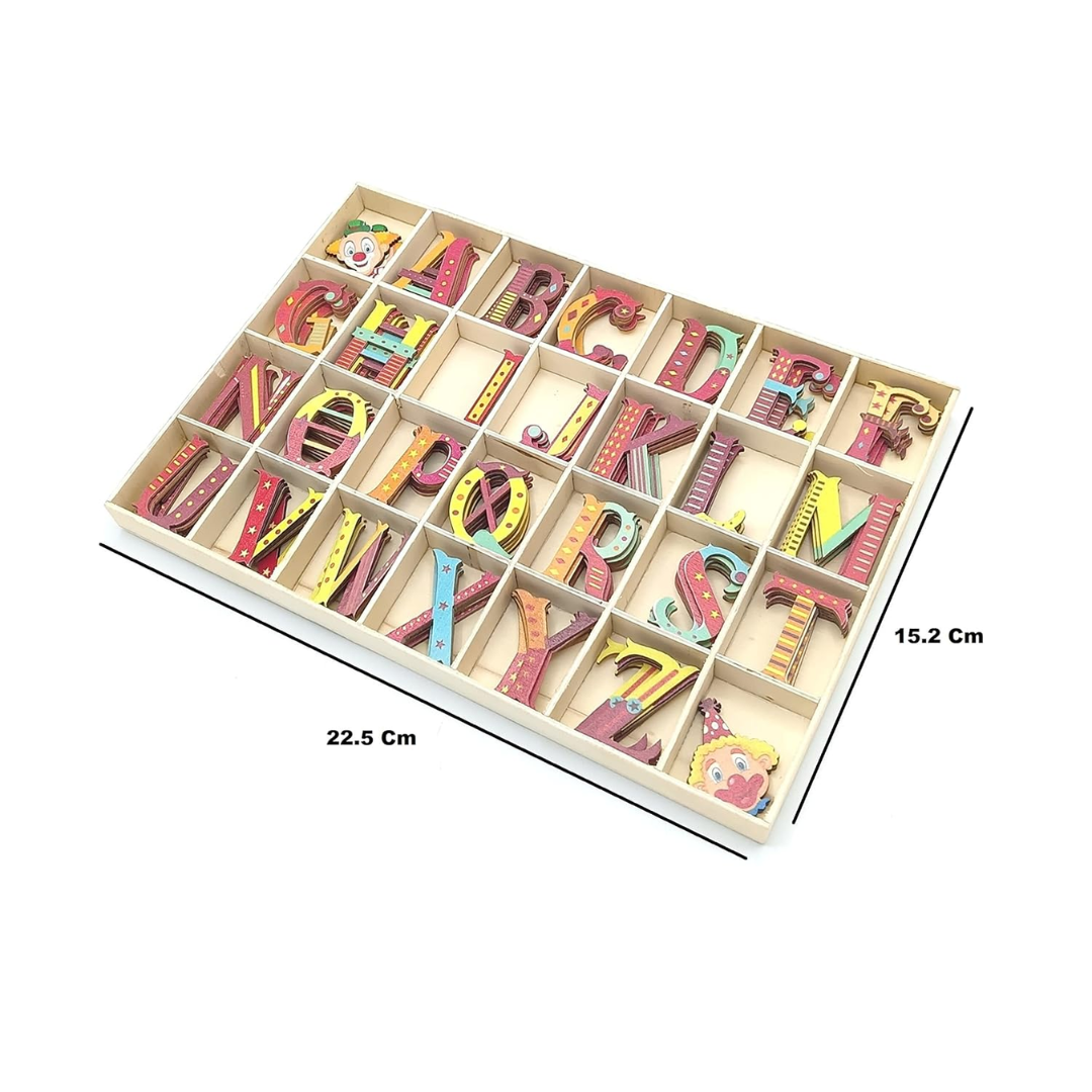 Painted Wooden Alphabet Letter Set