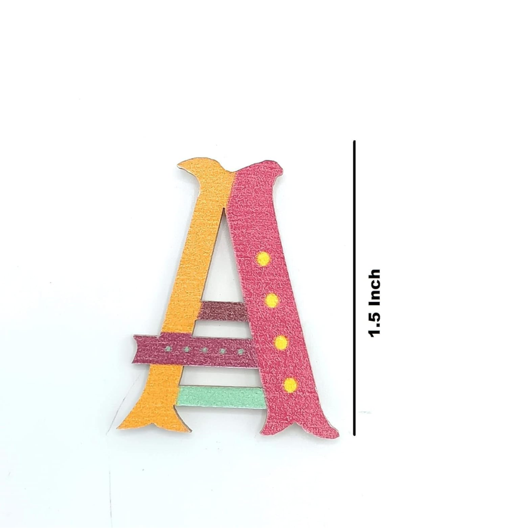 Painted Wooden Alphabet Letter Set