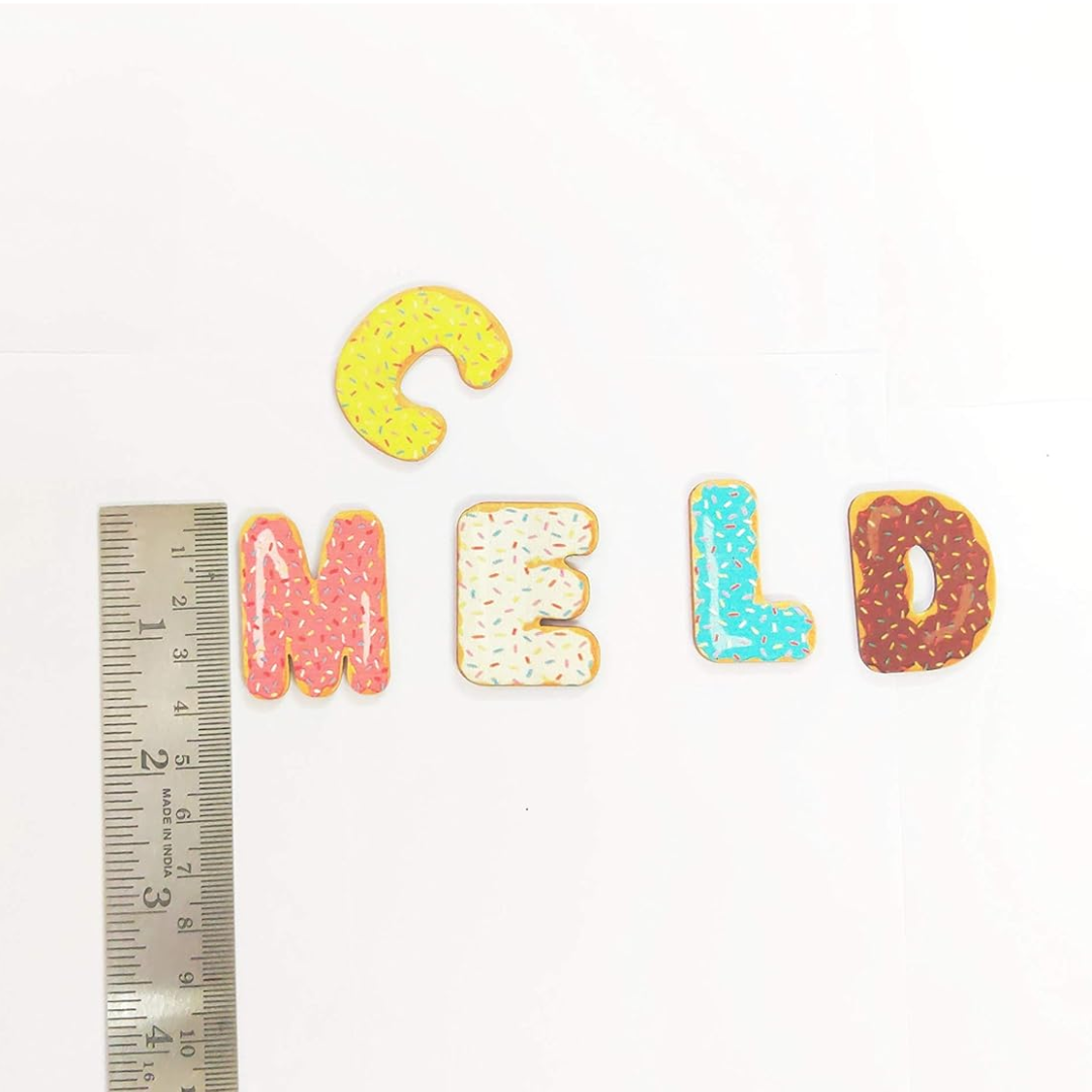 Donut Design Wooden Alphabet Letter