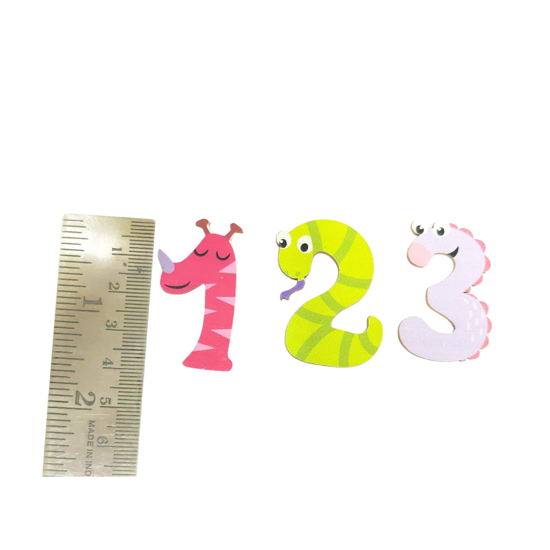 Printed Wooden Numbers